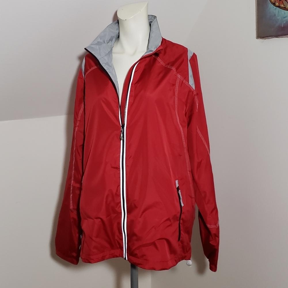 North End EZEM System Womens Red Windbreaker Jacket Size XXL, NWOT